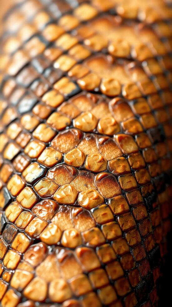 A close up of a snake skin photo