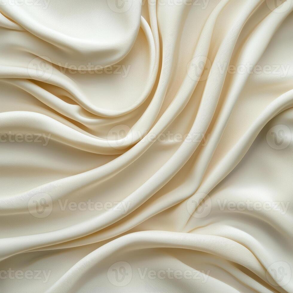 Creamy beige fabric texture background photo