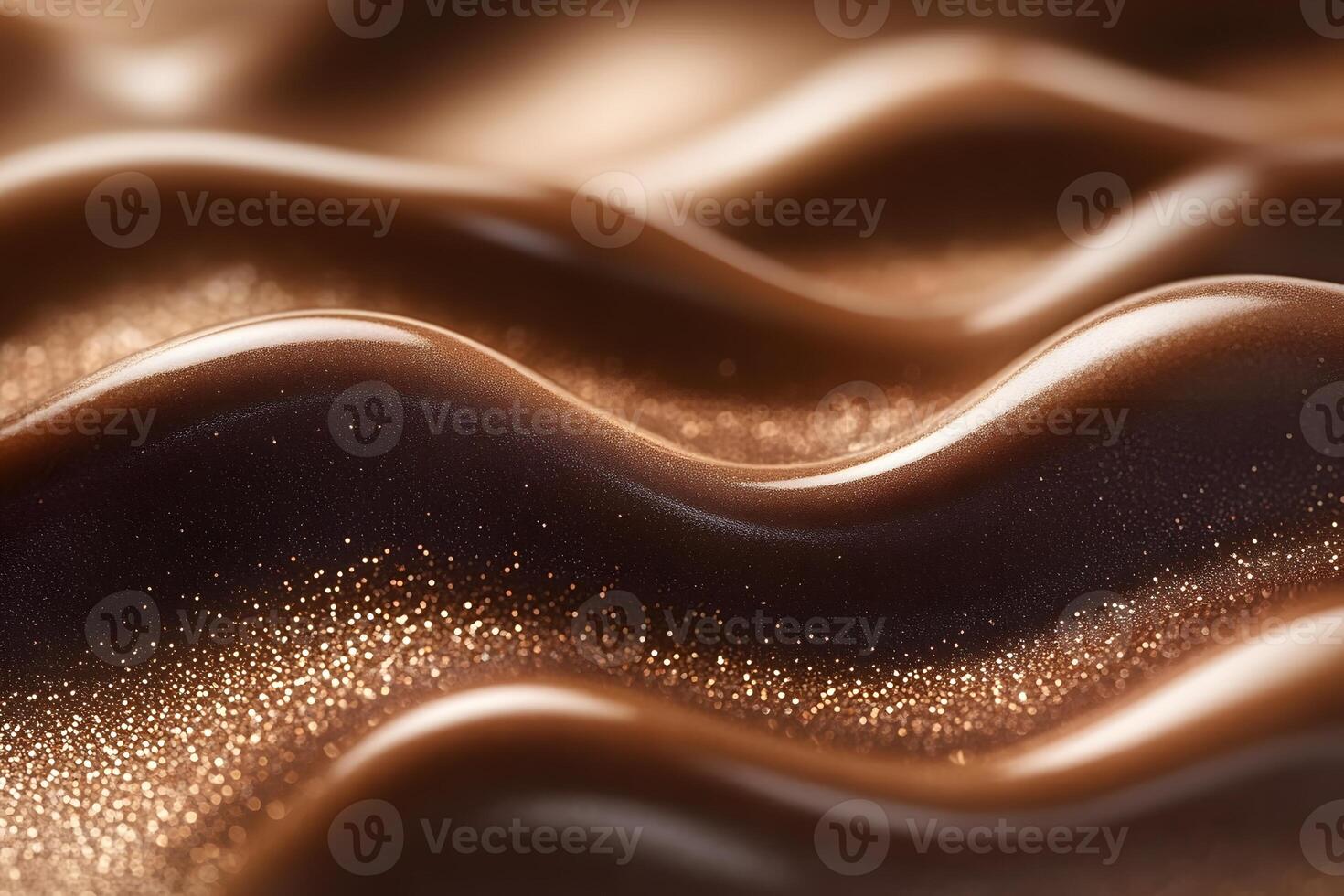 Luxurious Chocolate Wave Texture for Gourmet Design and Decor photo