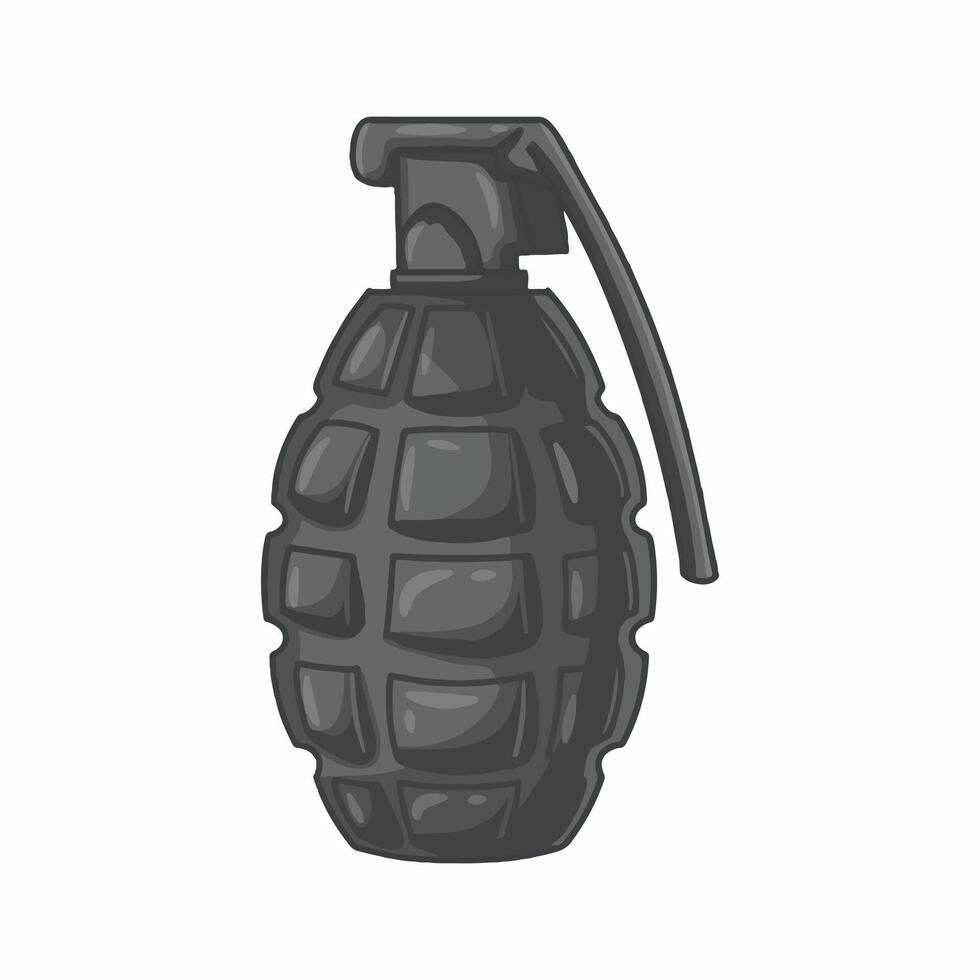 Hand grenade icon. Cartoon illustration of hand grenade icon for web design vector