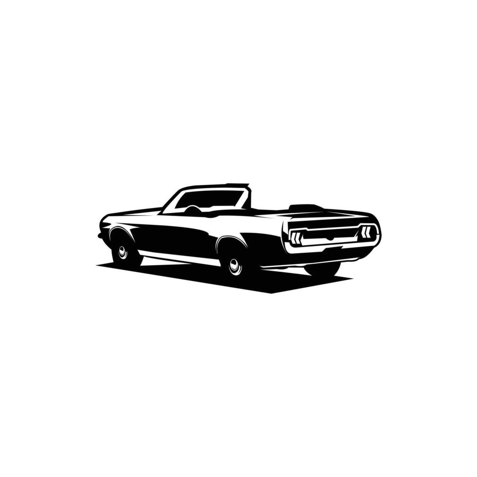 illustration of ford mustang cars. isolated silhouette design. The best premium for logos, badges, symbols, icons, design stickers. vector