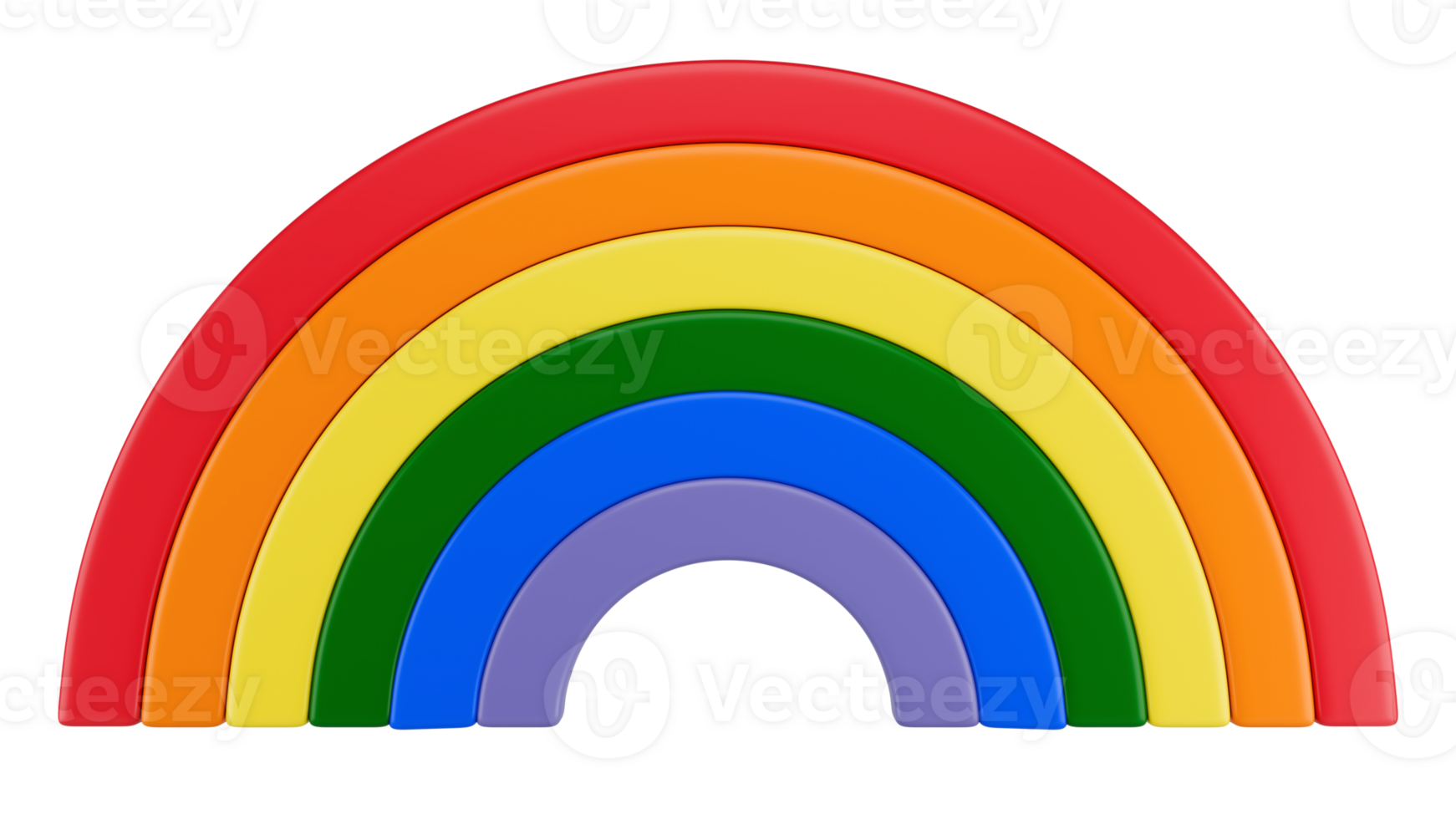 Stylized rainbow. LGBT. Isolated on transparent background png