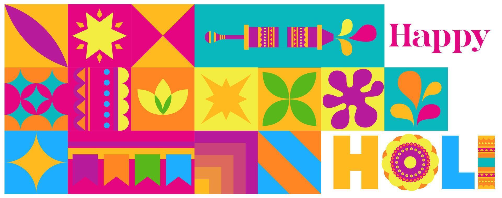 Colorful Holi Festival Banner vector