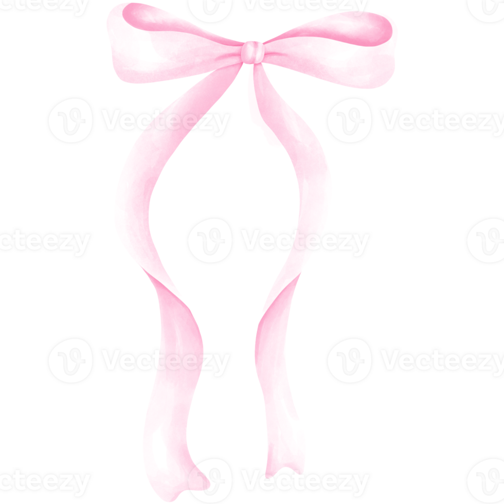 Beautiful pink bow for coloring png