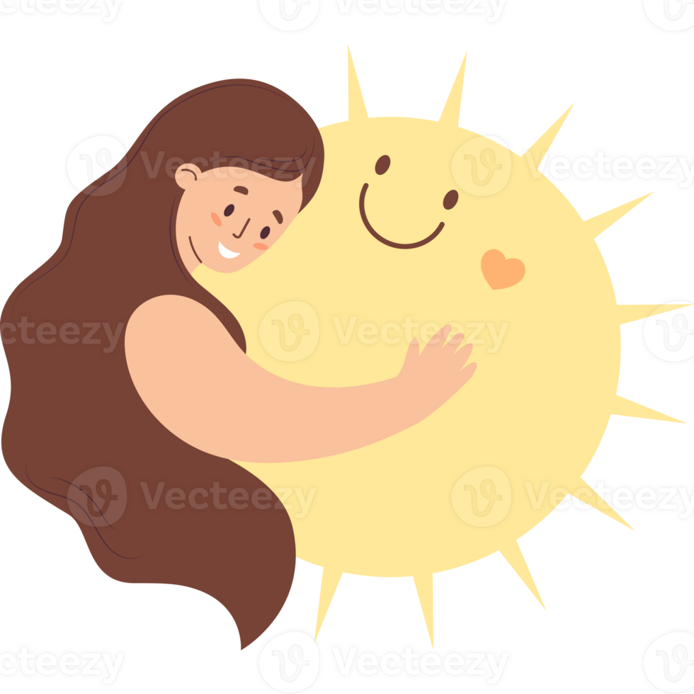 Woman with Sun png