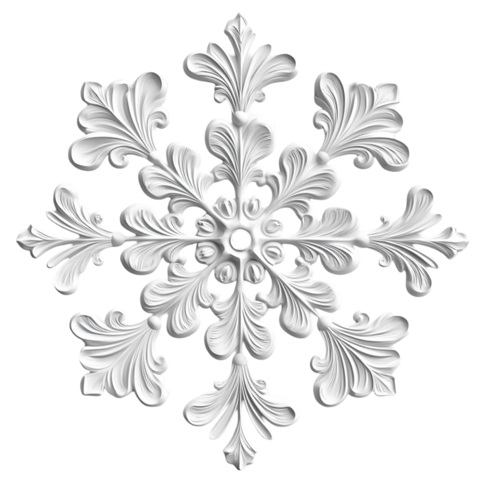 Elegant Frozen Star with a Reflective Silver Finish png
