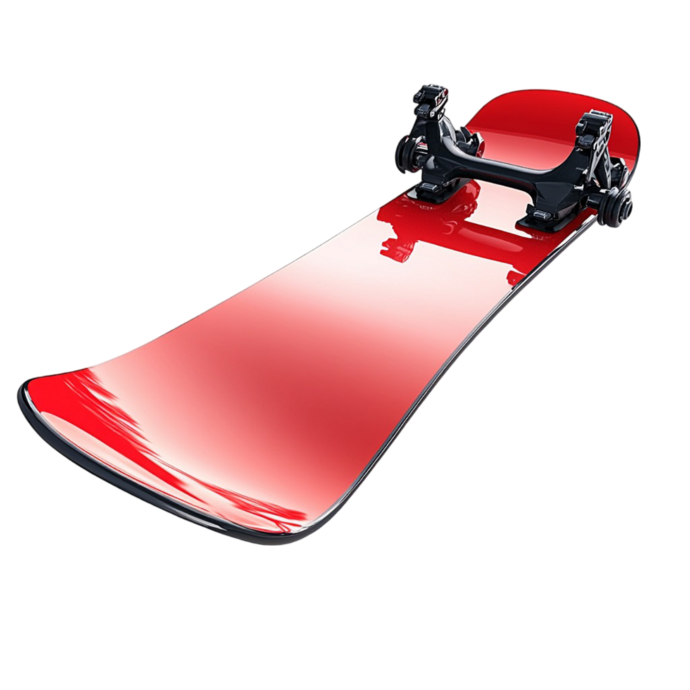 Red Snowboard on Transparent Background png