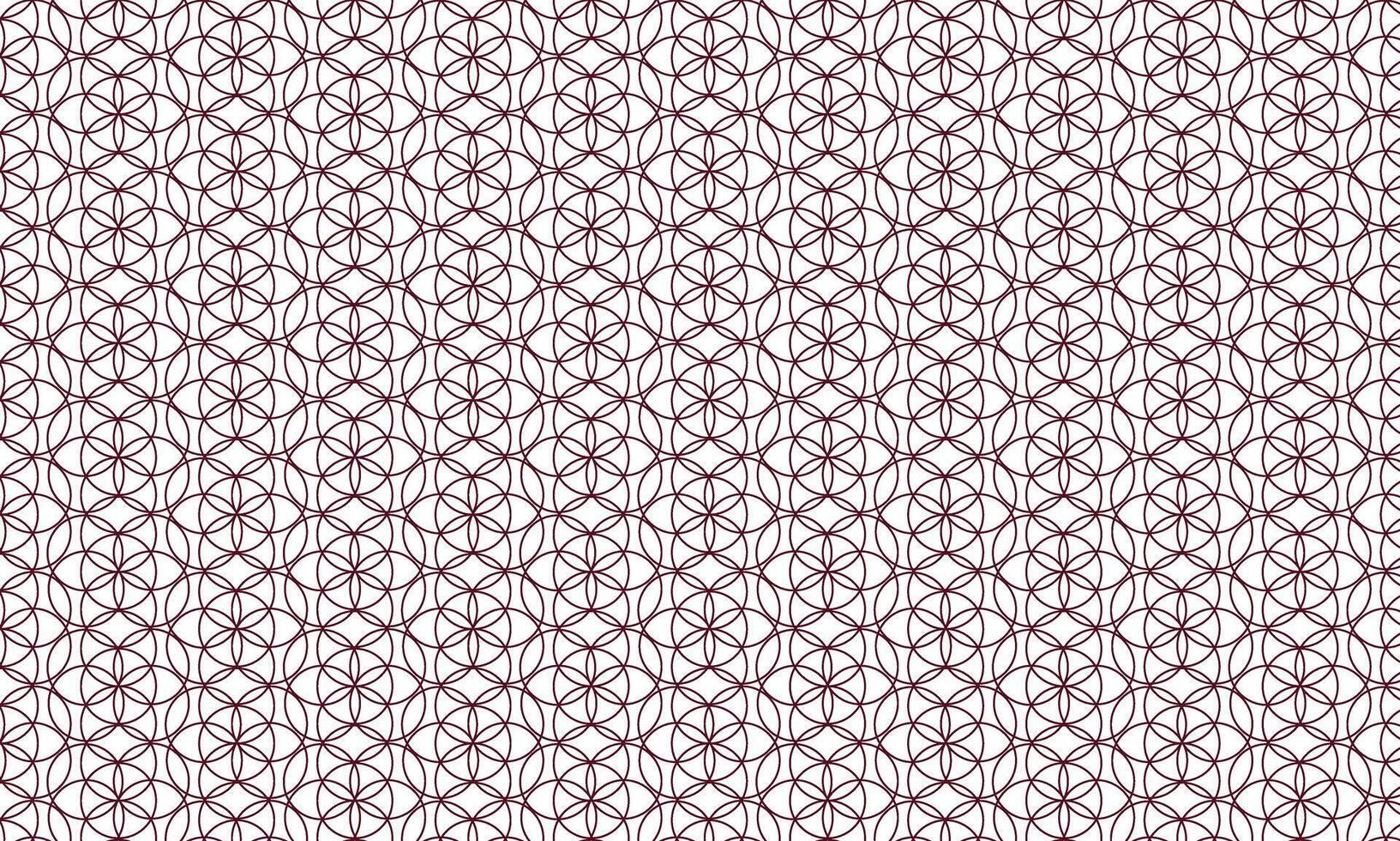 A red and white pattern with a geometric design vector