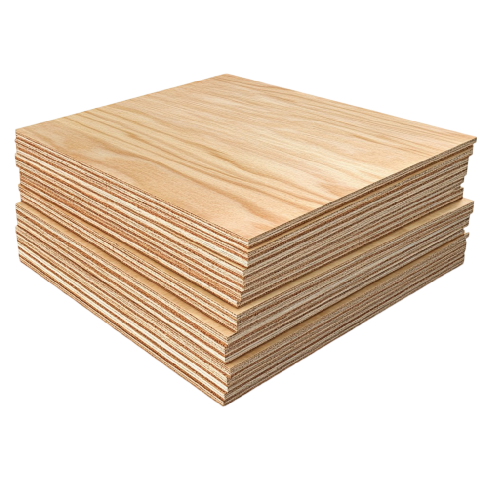 Pile of Light Brown Wooden Boards with Textured Surface png