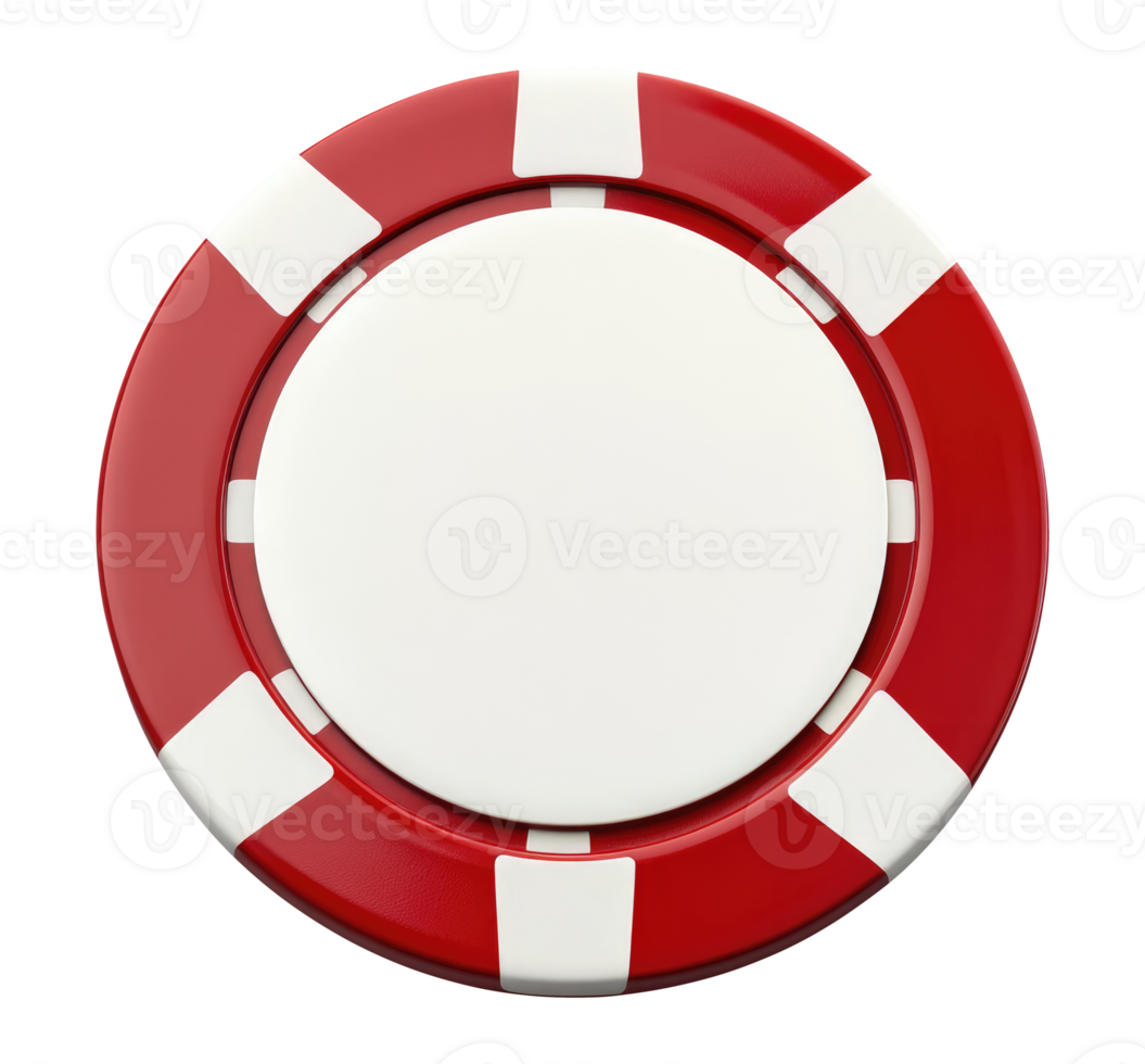 Red pocker chip png