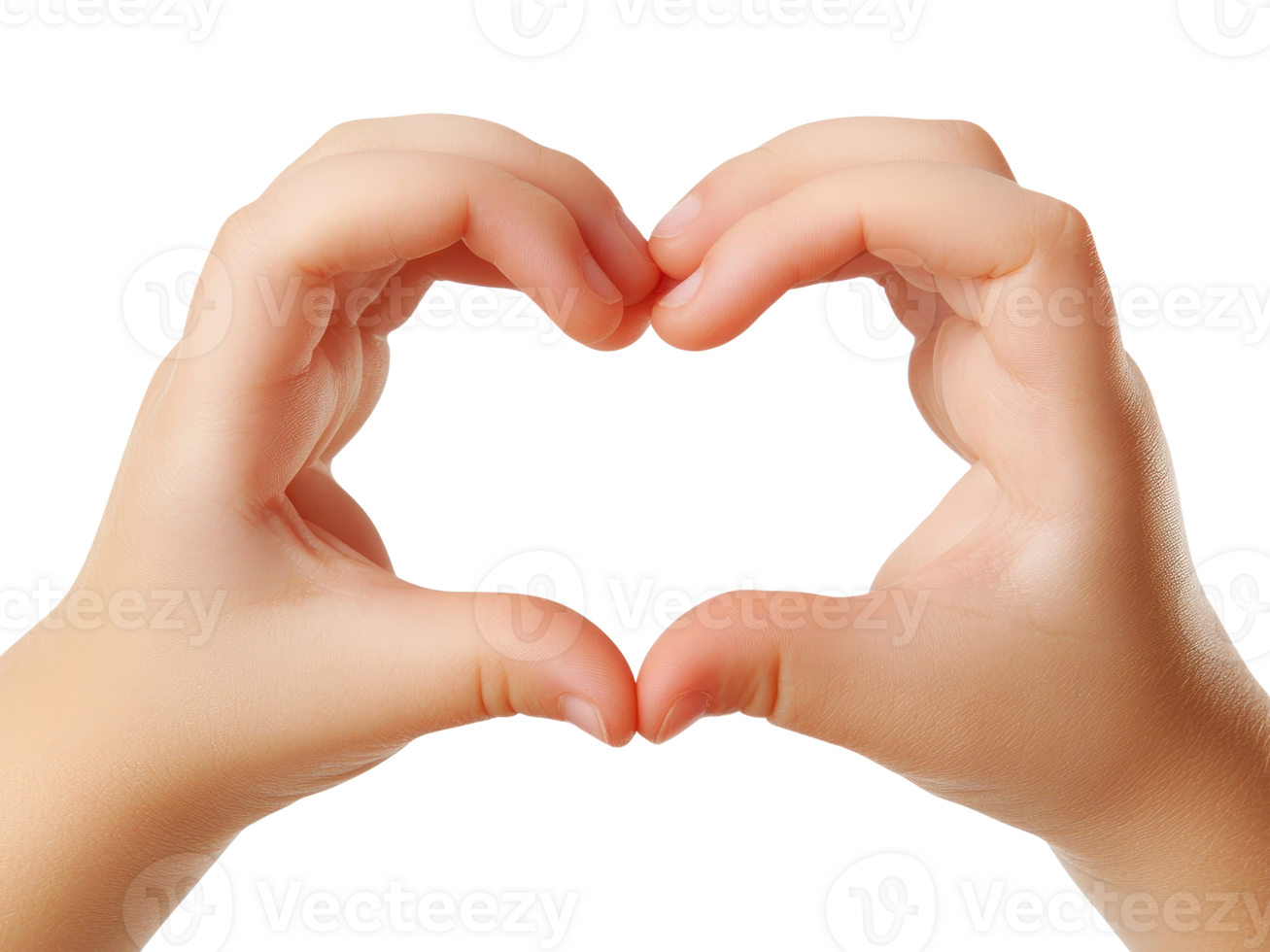 Heart Gesture by a Kid png