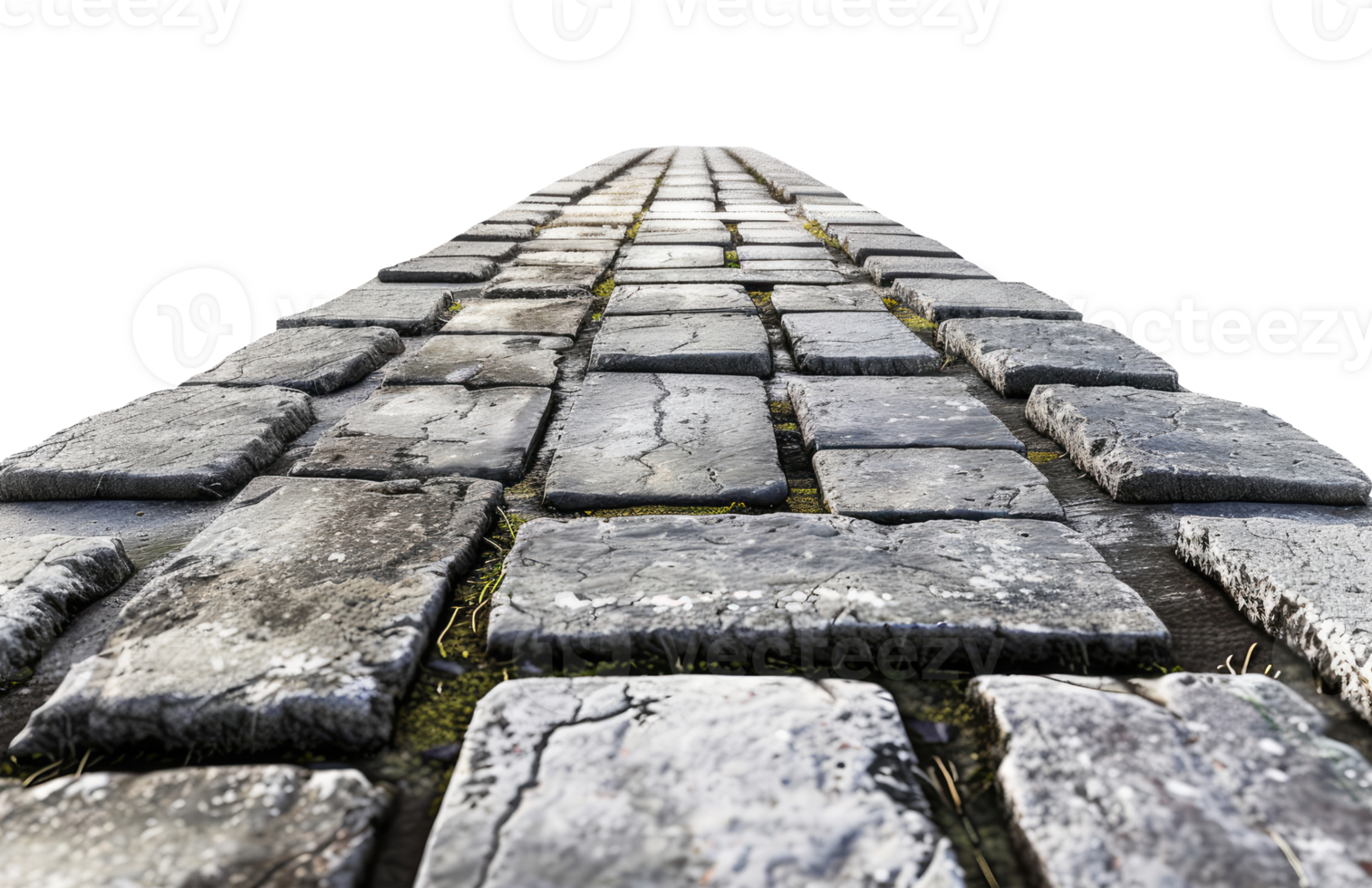 Empty stone sidewalk isolated png