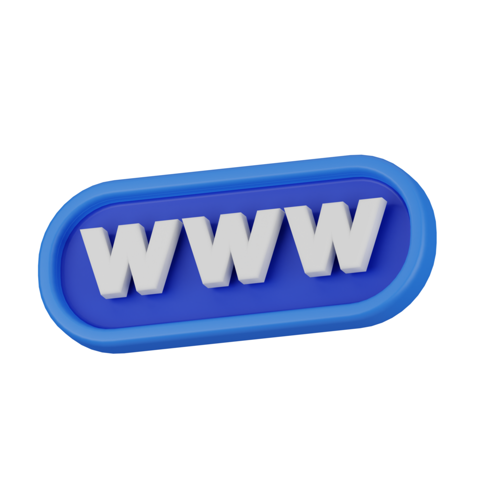 3D Graphic of WWW Icon png