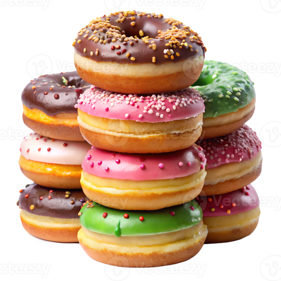 A stack of donuts png