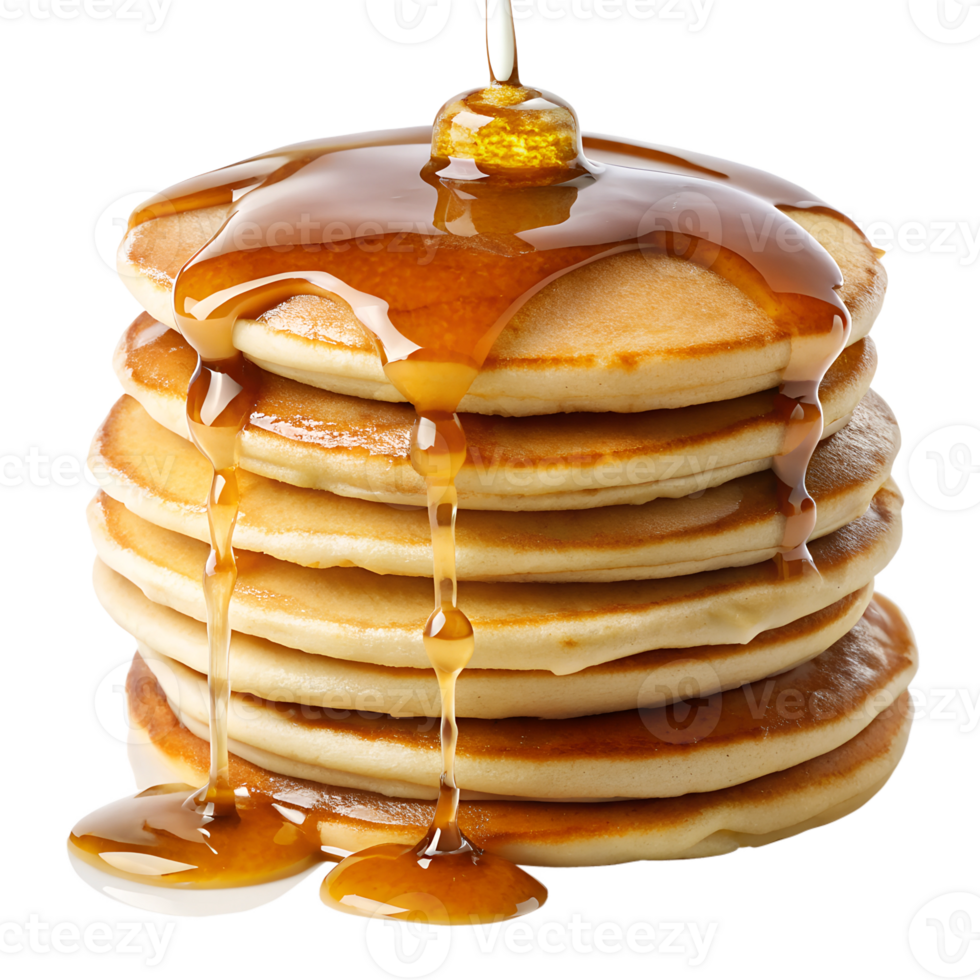 Pancakes with syrup on top of them png