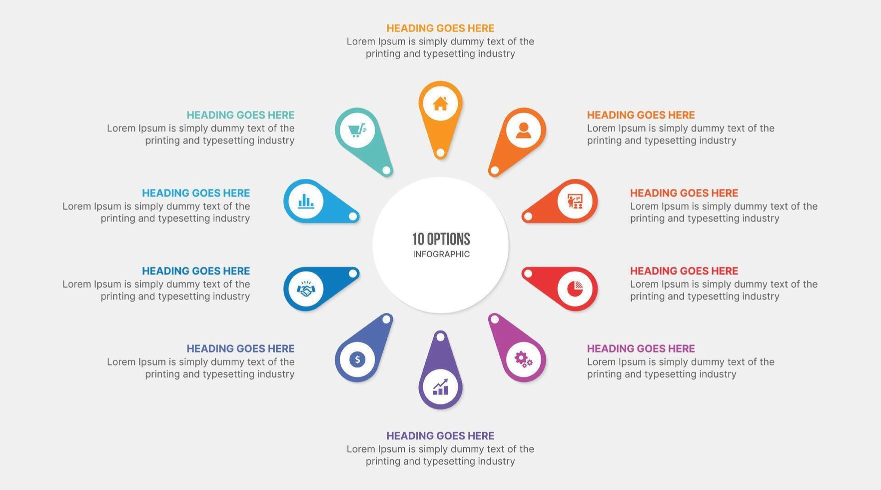 Infographic, Template Design With Eight Steps or Options, Workflow or Process Diagram vector