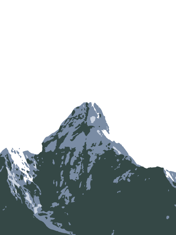 Mountain with a transparent background png