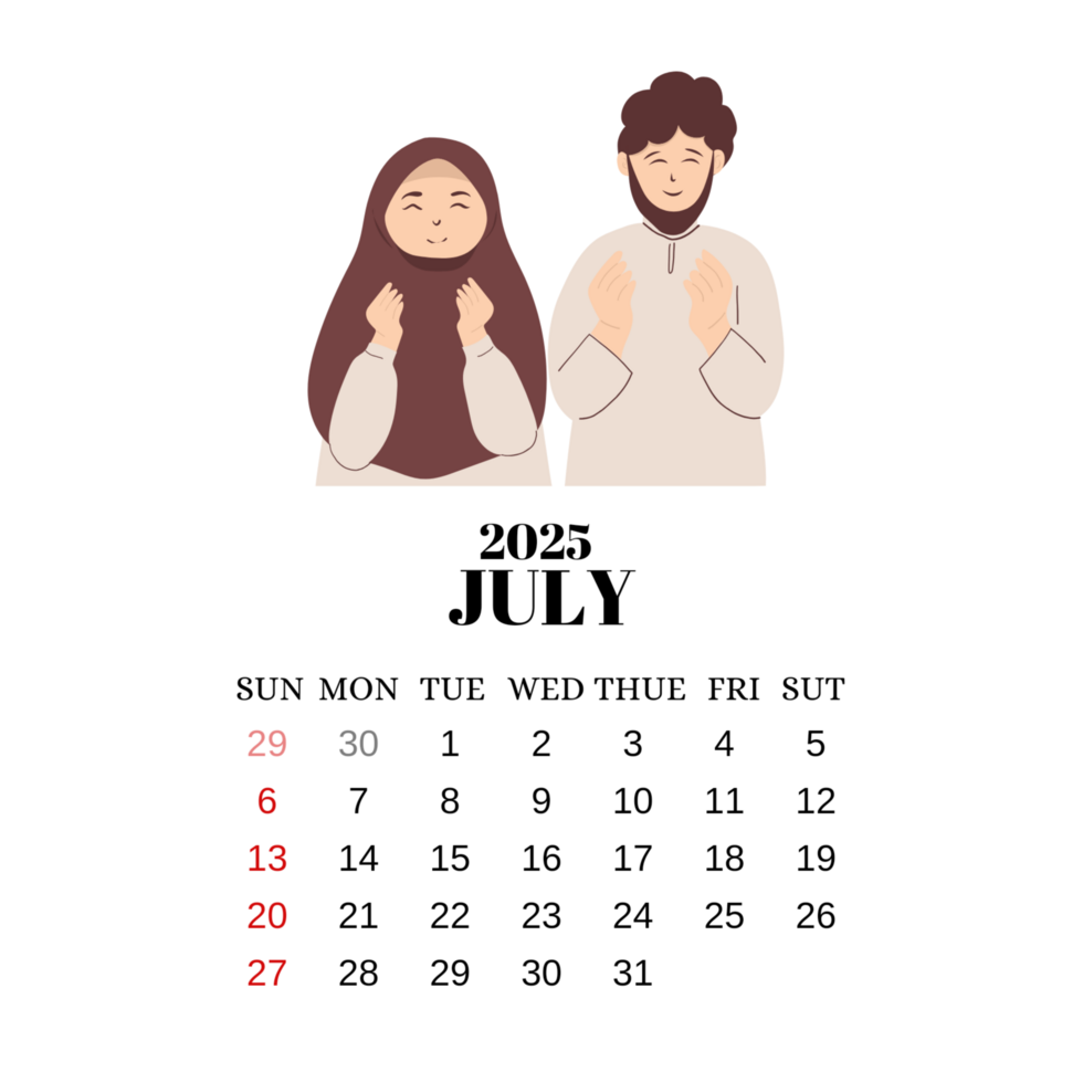 2025 july calendar png