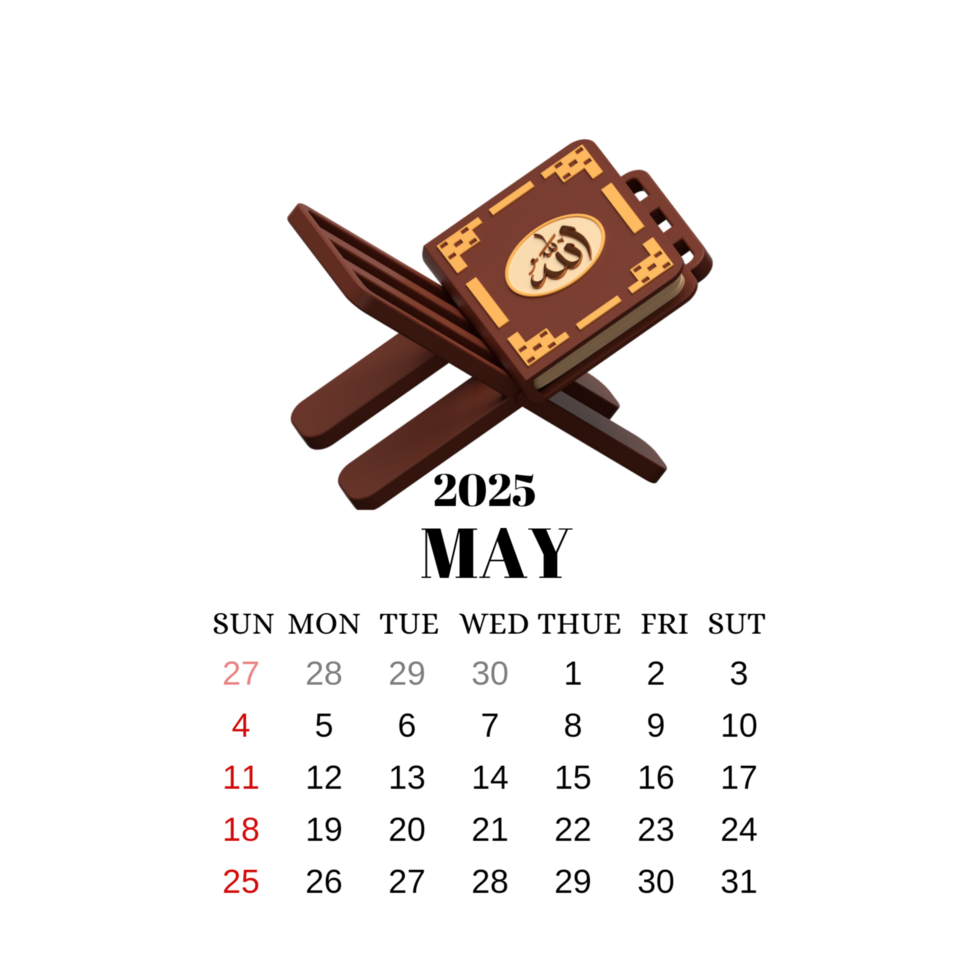 may calendar 2025 png