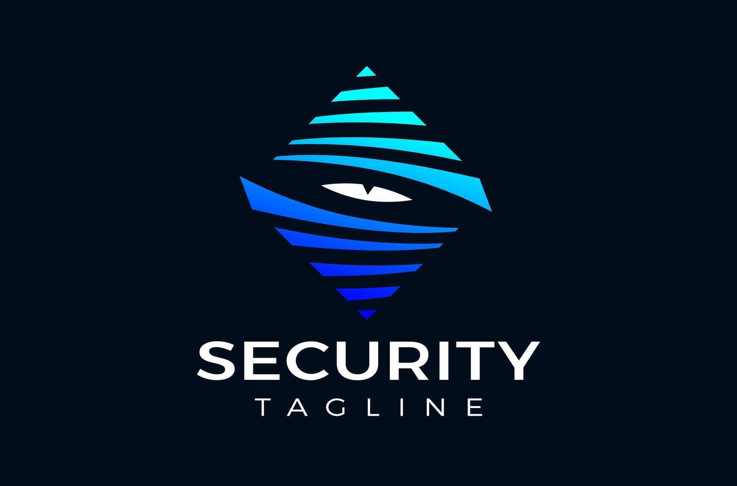 Security logo design, security eye logo, shield logo, digital security logo, creative mountain shape for max security and spy eye design for search the crime and protection, spy agency, dark site icon vector