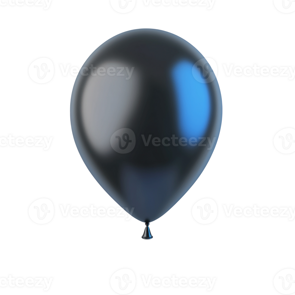 Black Party Balloon Without String png