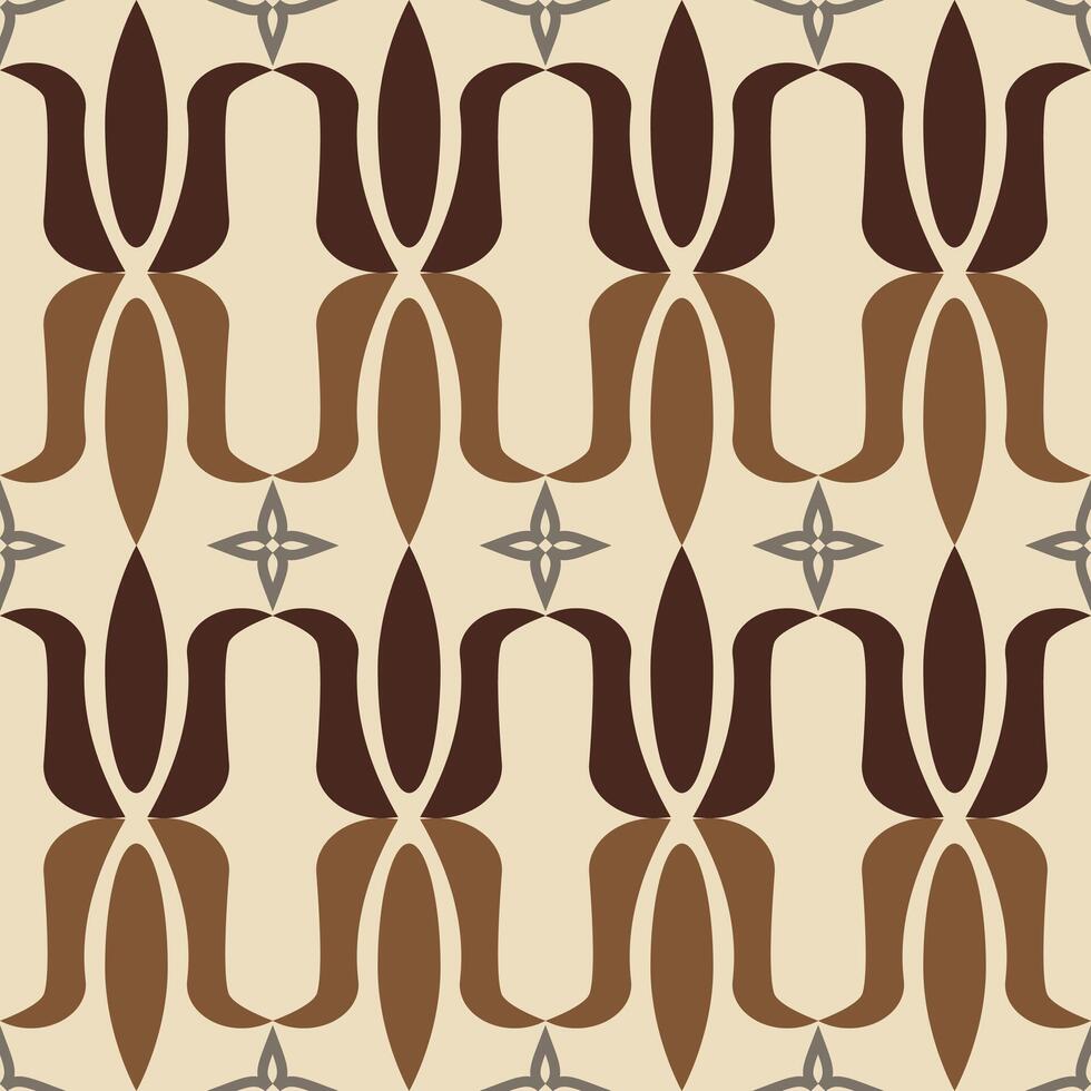 Ethnic Petal Print Design Floral Pattern Geometry Flower Elegant Seamless. vector