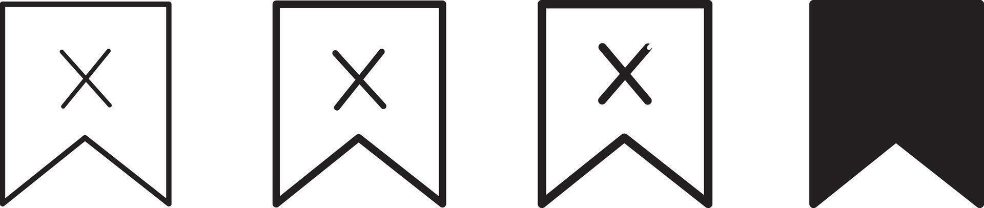 Bookmark social media icon isolated in background. modern save bookmark symbol, simple, , icon for website design, pictogram isolated on white, logo illustration vector