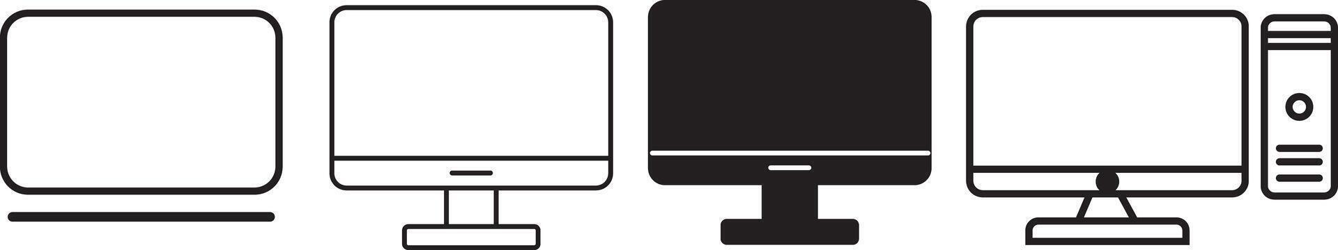 Computer technology icon set banner online payment, invoice design, motherboard, hard drive vector