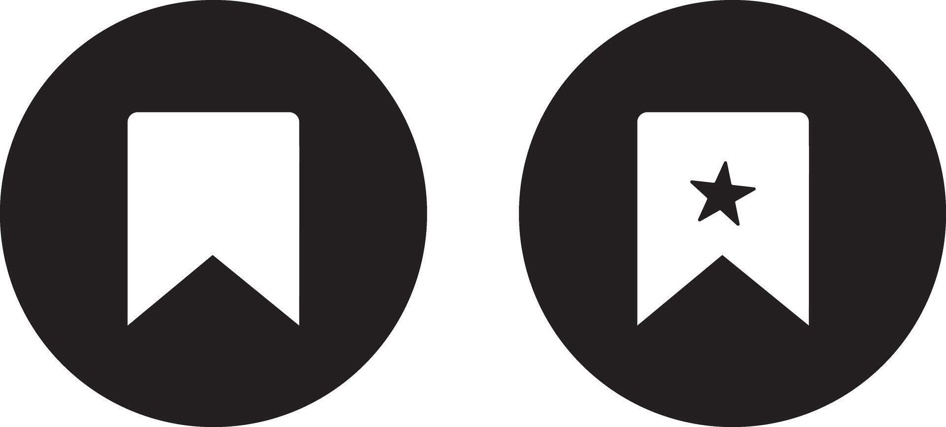 Save sign collection. Bookmark, outline icon for web vector