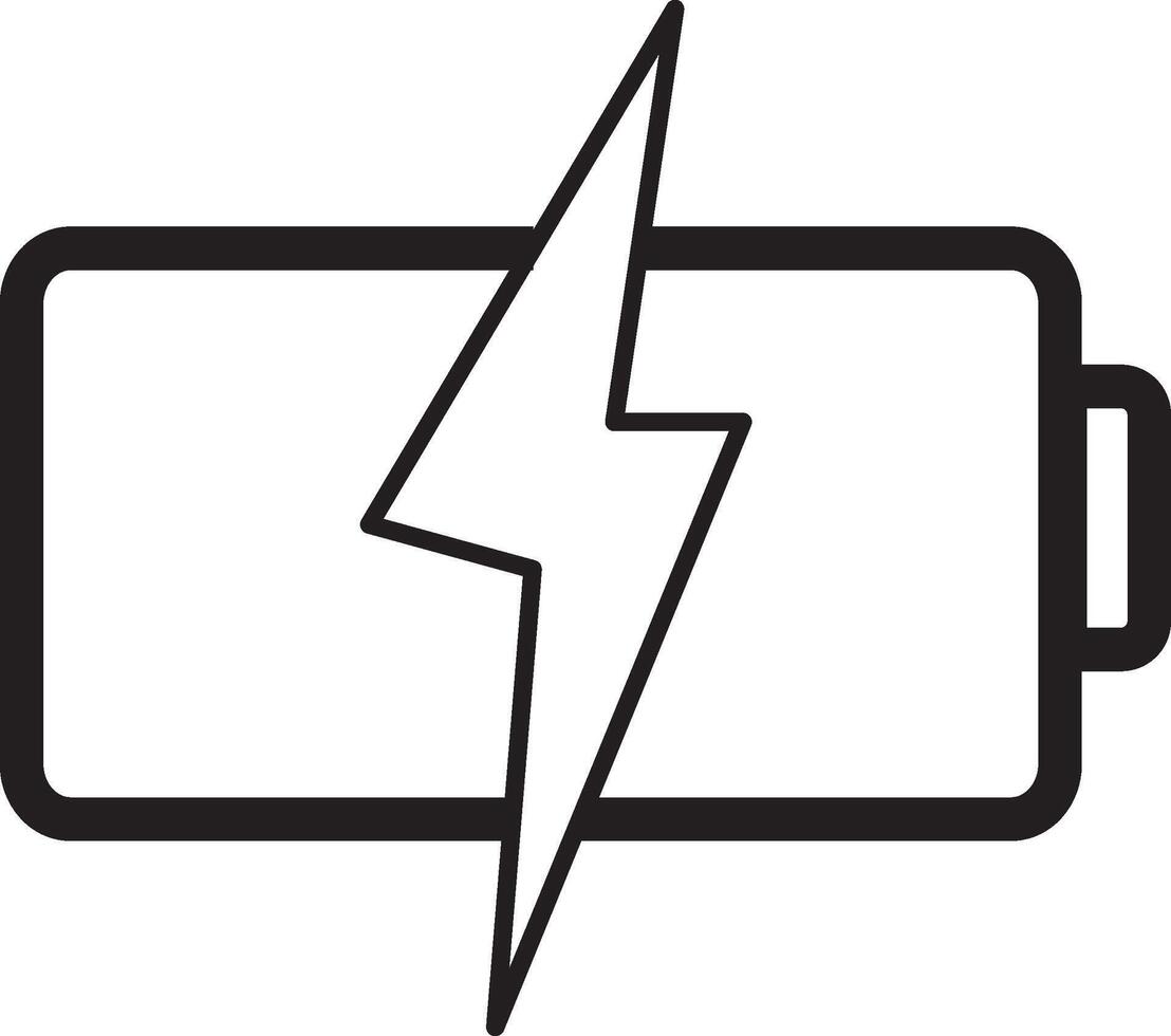 Battery icon design with white background, Simple, flat design for web or mobile app vector