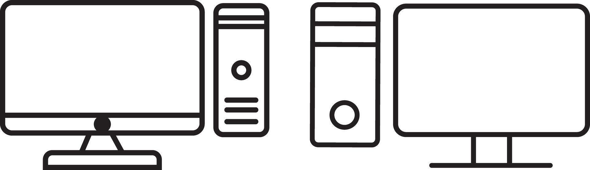 Monitor, phone, and icon, tablet, mobile phone mockup vector