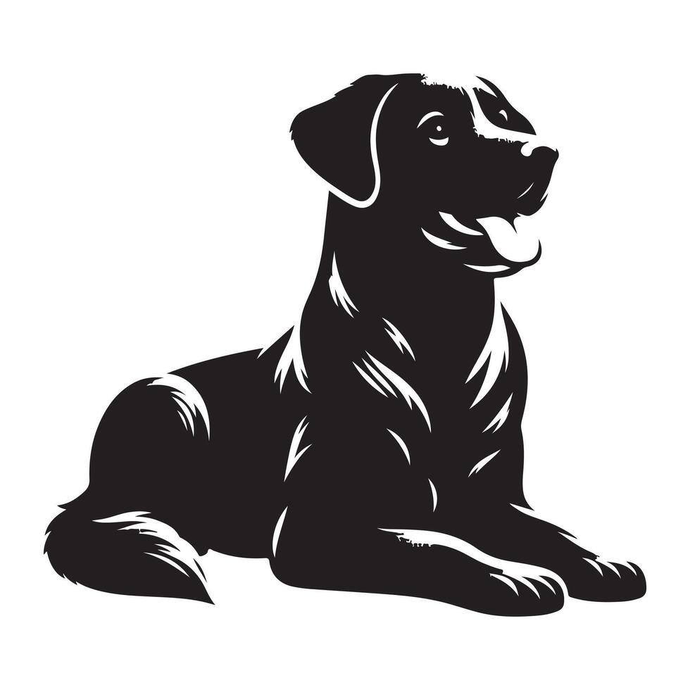 Artificial intelligence close-up of a dog sitting on a white background vector