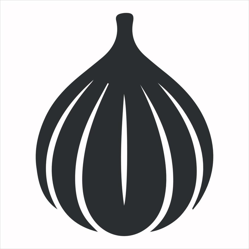Onion Shilouette Art Illustration vector