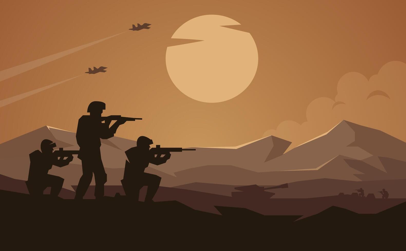 War illustration design vector