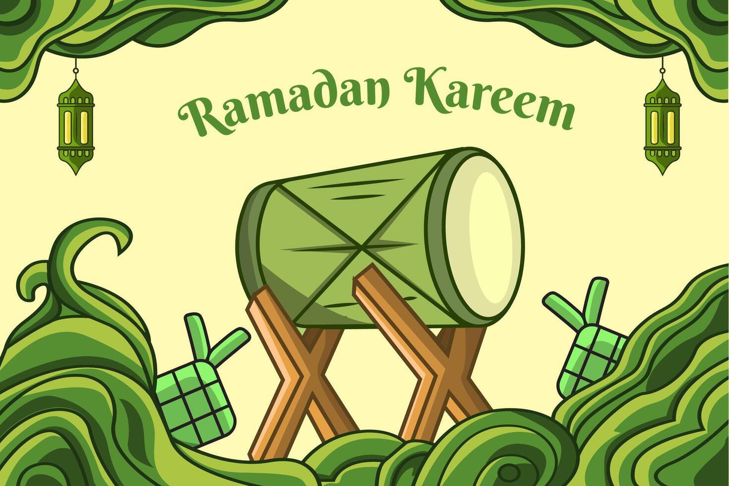 Ramadan kareem islamic holiday ramadan kareem illustration vector