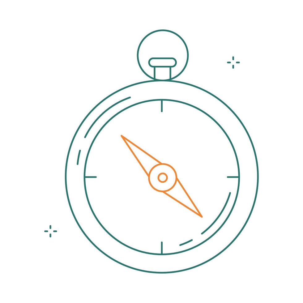 Compass Icon for Navigation Icon Design vector