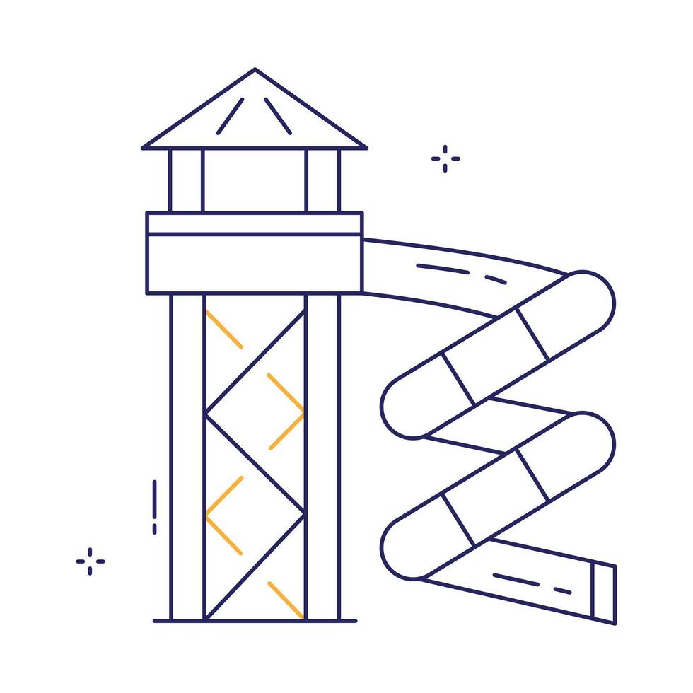 Splash Water Slide Icon Design vector