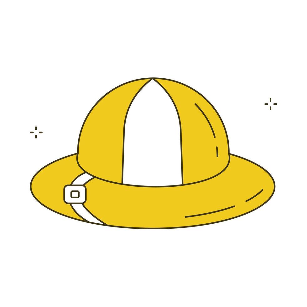 Jungle Safari Adventure Hat ICon Design vector