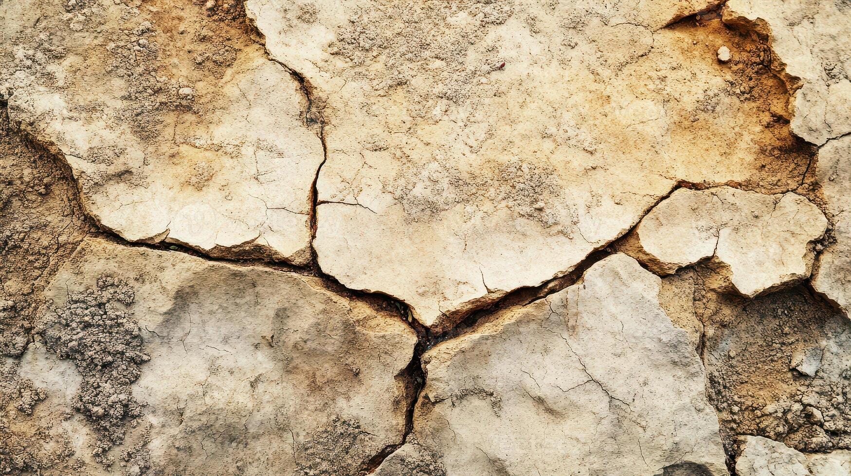 A close up of a cracked wall with cracks photo