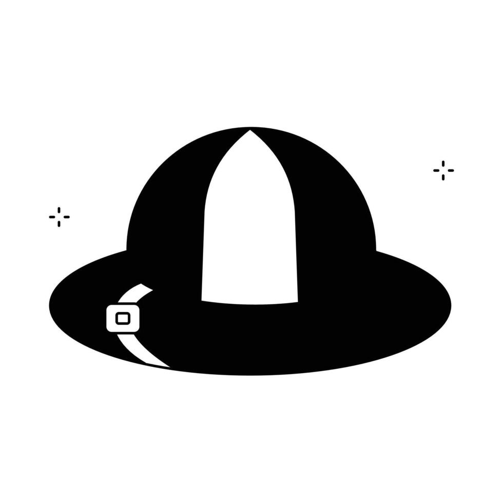 Classic Safari Hat Icon Design vector