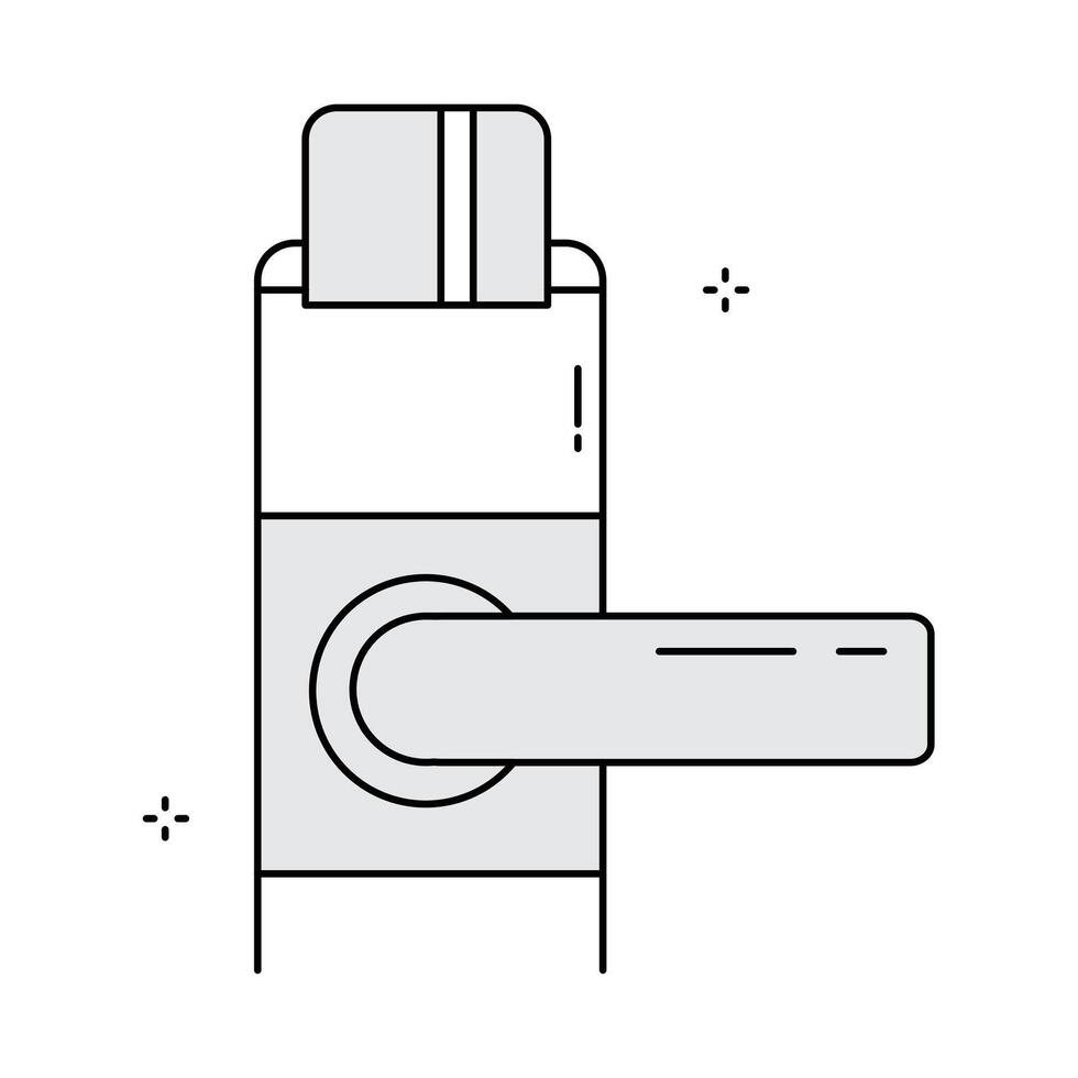 Digital Card Lock Security Icon Design vector