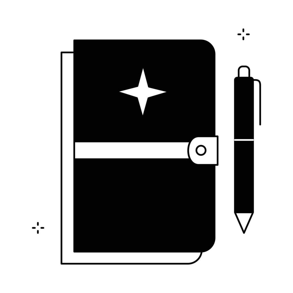Travel Journal Diary Notebook Icon Design vector