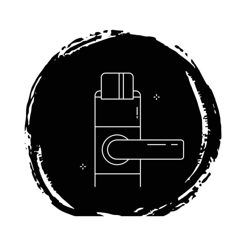 Secure Card Lock Icon Design vector