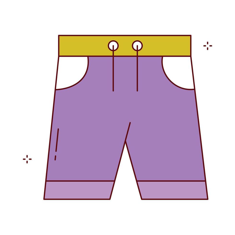 Comfortable Everyday Shorts Icon Design vector