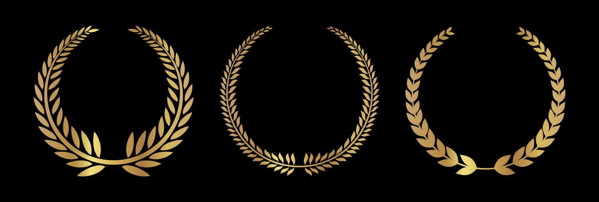 laurel wreath art illustration design vector