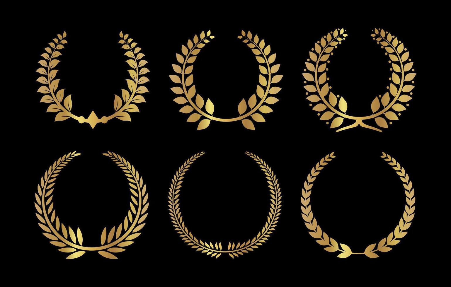 laurel wreath art illustration vector