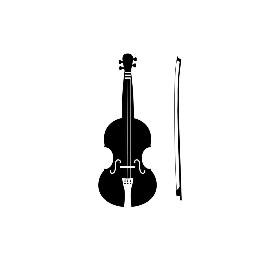 Violin icon isolated on white background vector