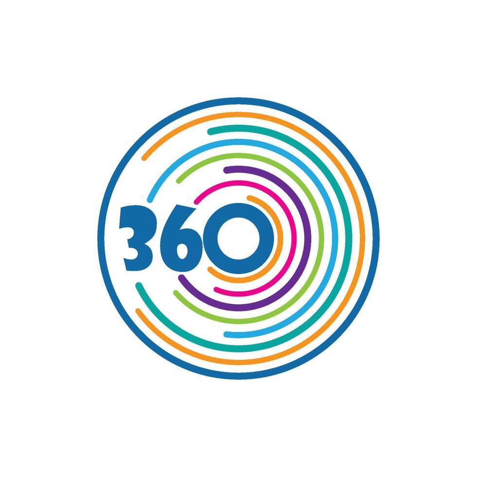 360 Degree View Related Icons design vector