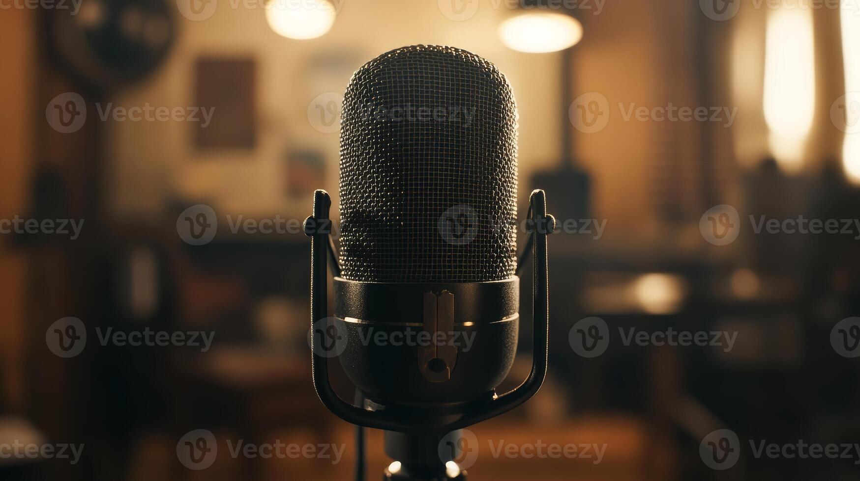 Professional Condenser Microphone for Podcast Recording Studio Broadcasting Voiceover A photo