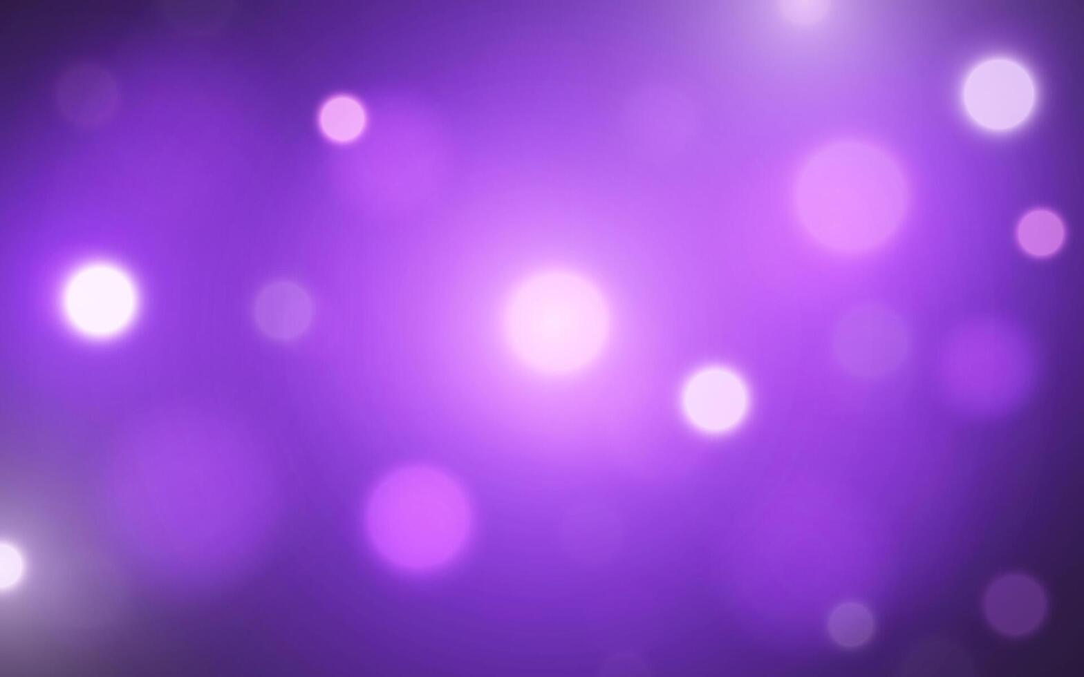 Purple Bokeh Light Background with Soft Glow. Blurred Abstract Violet Circles in Dreamy Effect, Background decoration vector